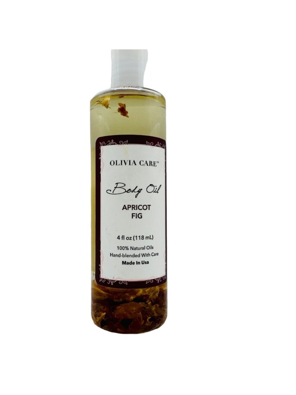 Body Oil Apricot Fig Vegan & Natural Moisturizing - Infused with vitamins